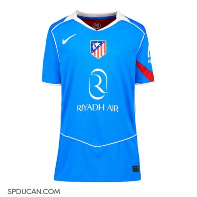 Zenski Nogometni Dres Atletico Madrid Pablo Barrios #8 Rezervni 2025-26 Kratak Rukav Zenski Nogometni Dres Atletico Madrid Pablo Barrios #8 Rezervni 2025-26 Kratak Rukav